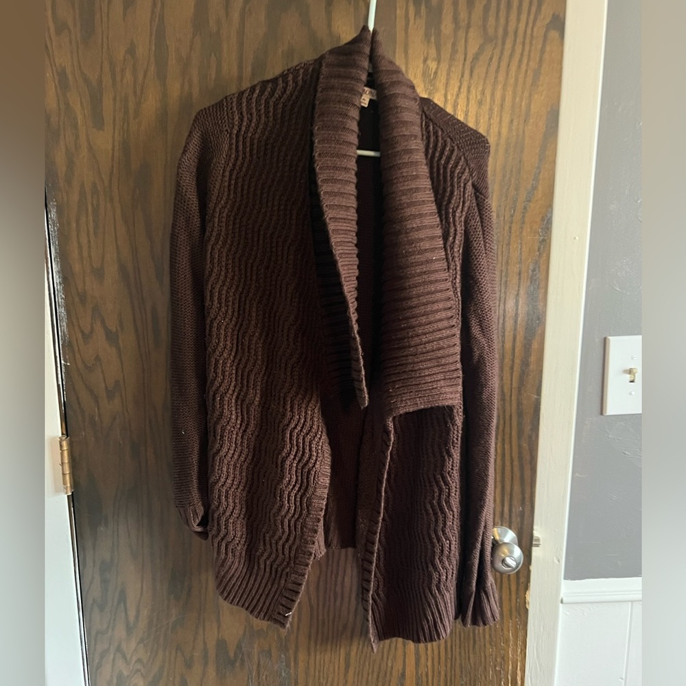 Open faced cardigan